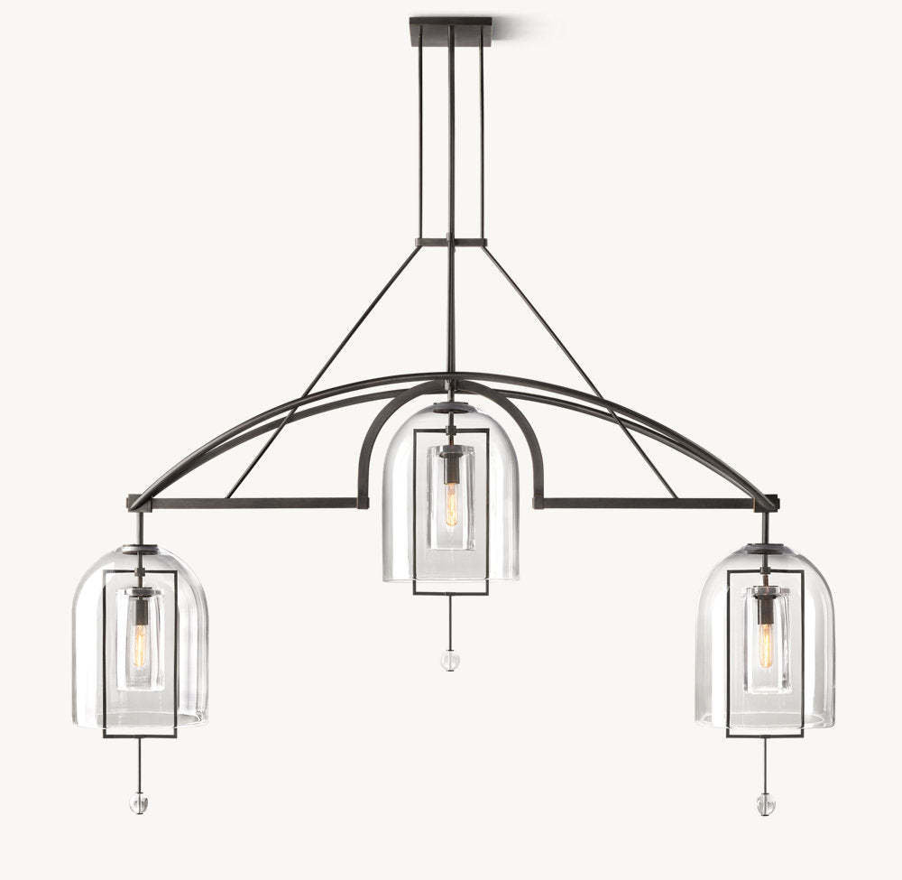 Fulcrum Grand Linear Chandelier 73"-VaseLamps