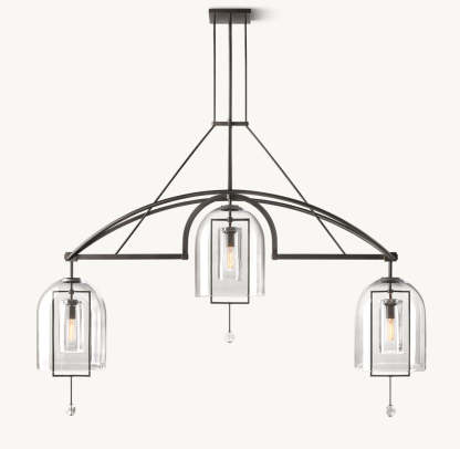 Fulcrum Grand Linear Chandelier 73"-VaseLamps
