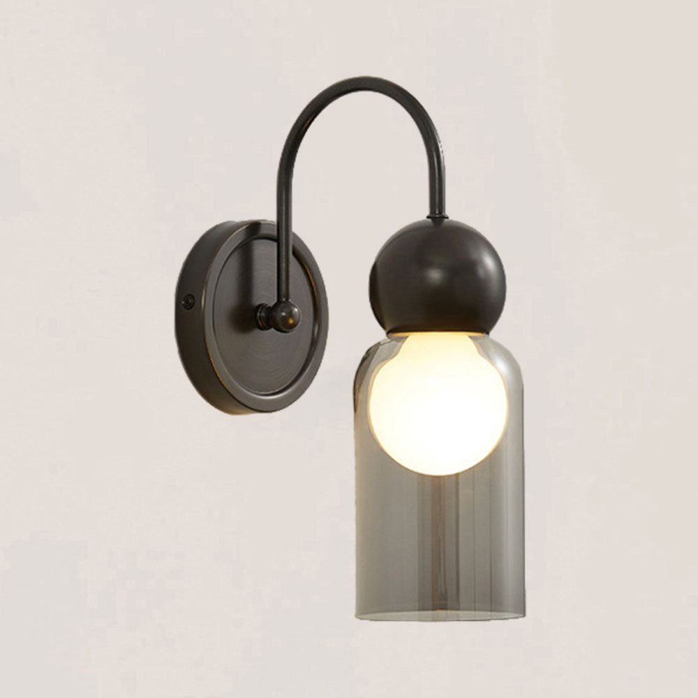 VASELAMPS - Modern Simplicity Clear Glass Wall Sconce-VaseLamps
