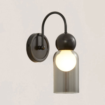 VASELAMPS - Modern Simplicity Clear Glass Wall Sconce-VaseLamps