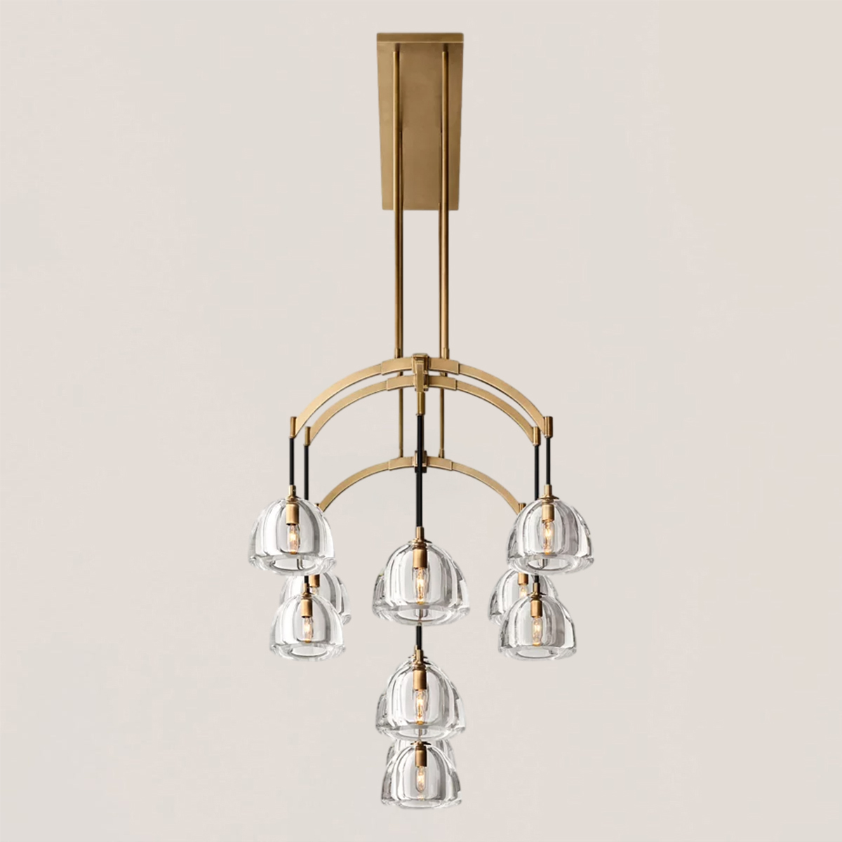 Hemisphere Linear Chandelier-VaseLamps