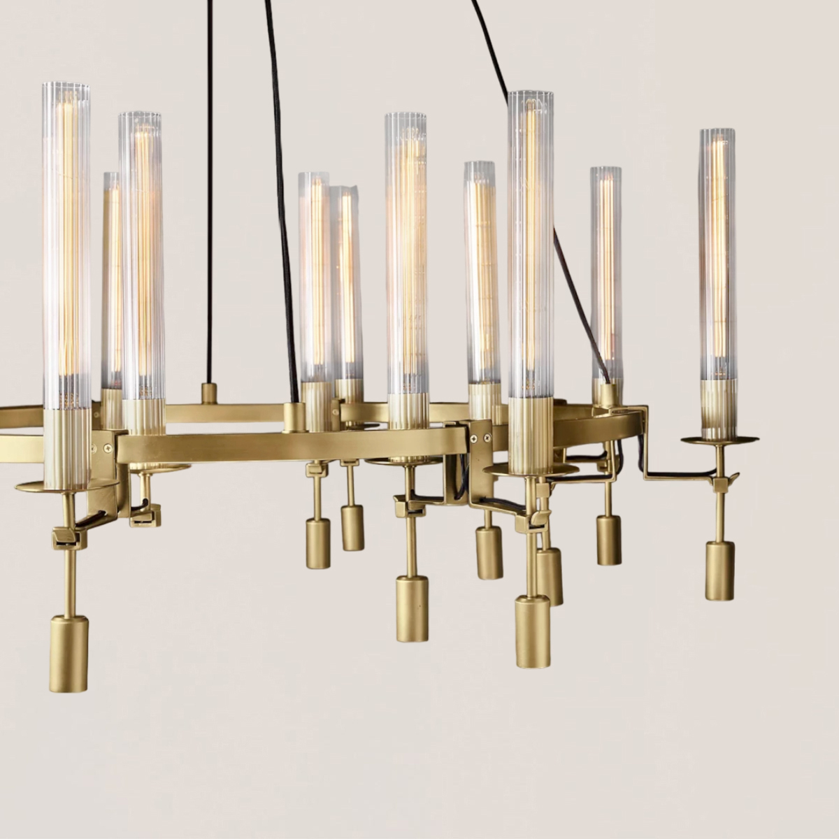 Fontanelle Round Chandelier 46"-VaseLamps