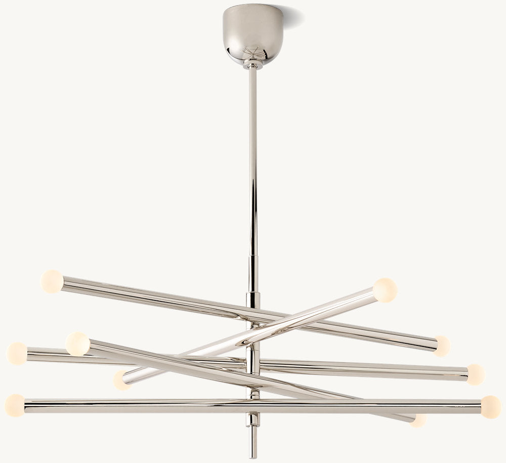 Rousseau 10-Light Mobile Orb Chandelier-VaseLamps