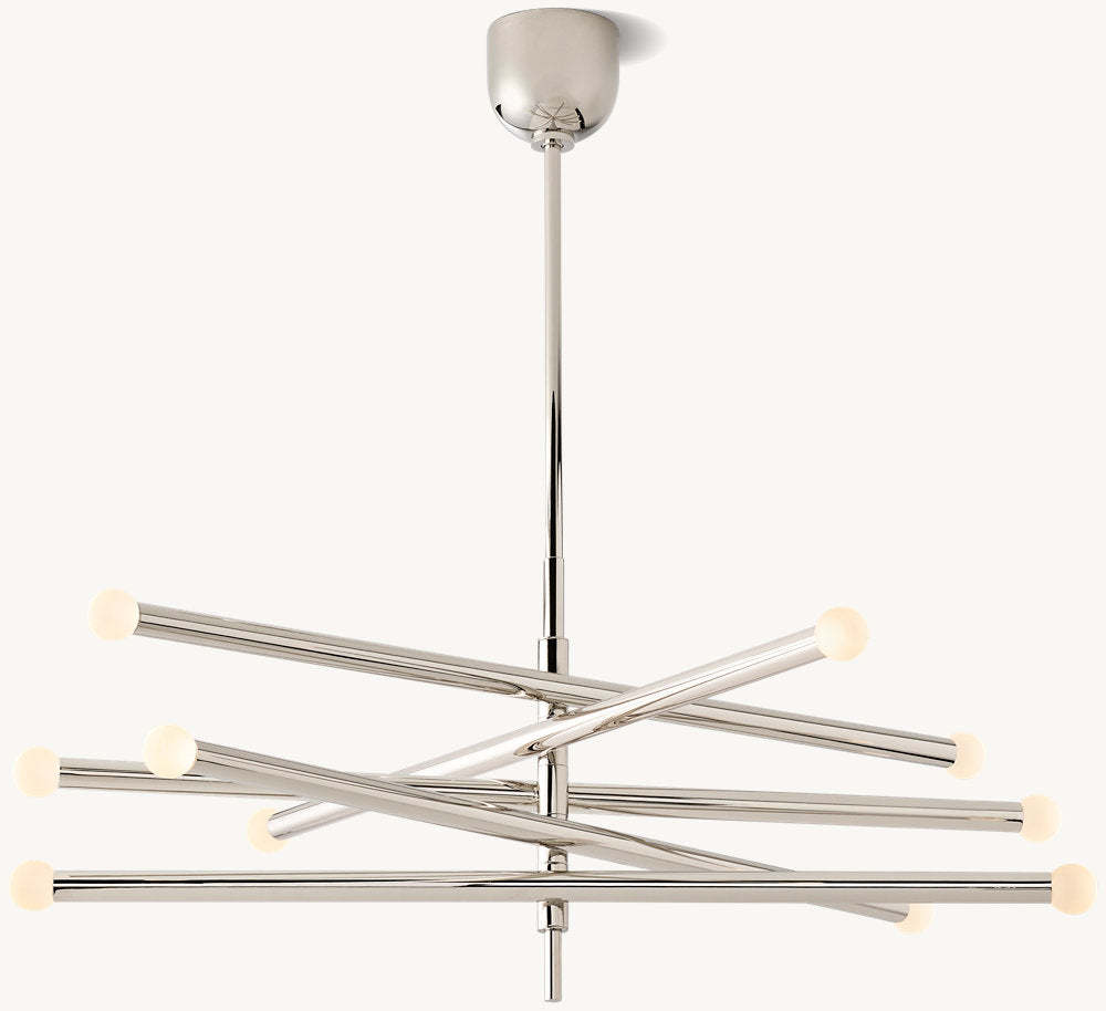 Rousseau 10-Light Mobile Orb Chandelier-VaseLamps