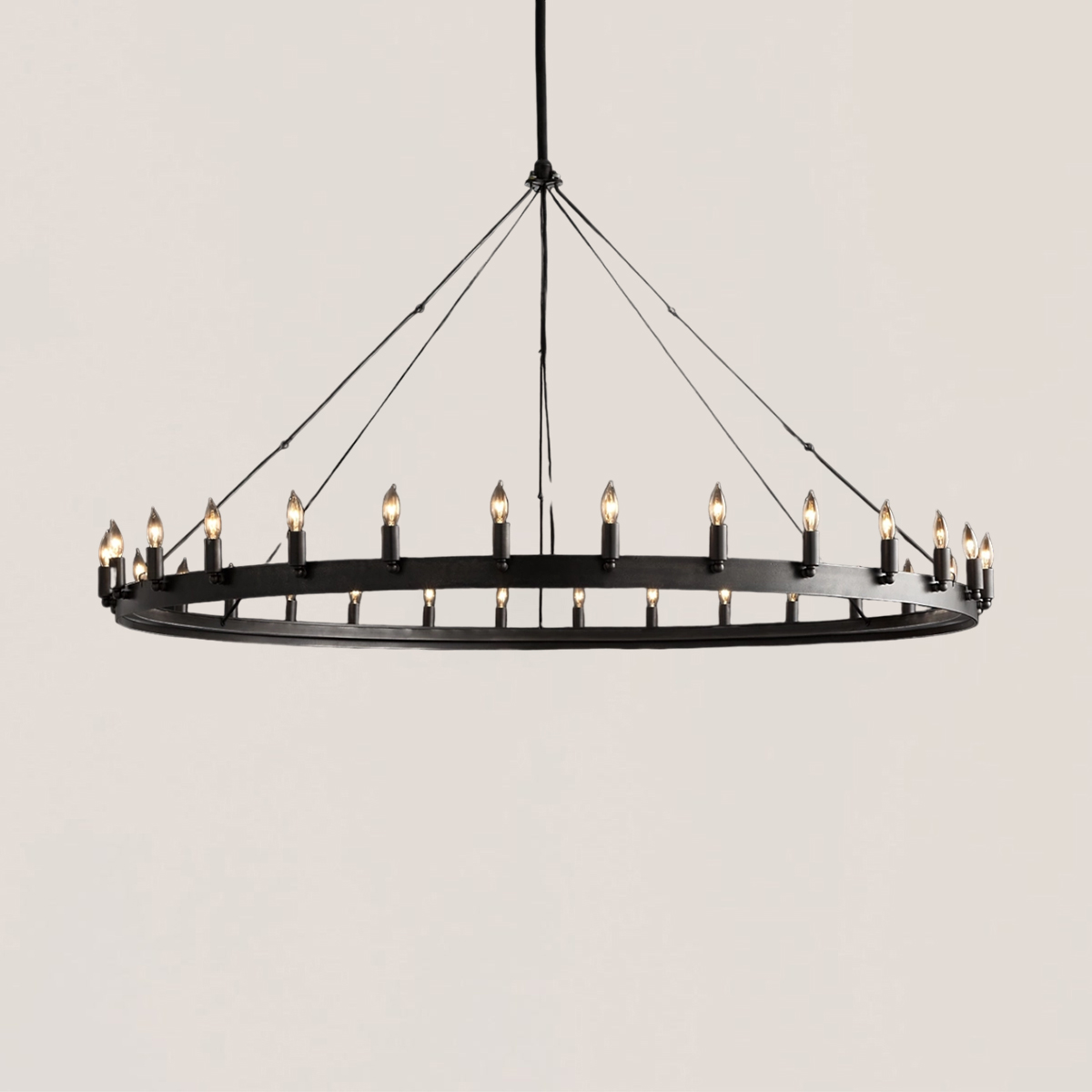 Camino Vintage Candelabra Round Chandelier-VaseLamps