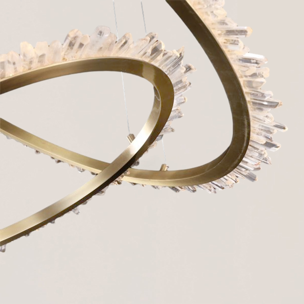 VASELAMPS - Crystal Ring Chandelier-VaseLamps
