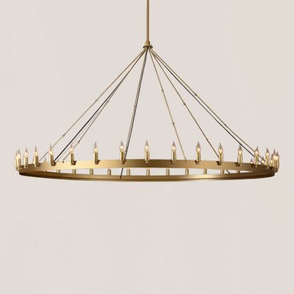 Camino Vintage Candelabra Round Chandelier-VaseLamps