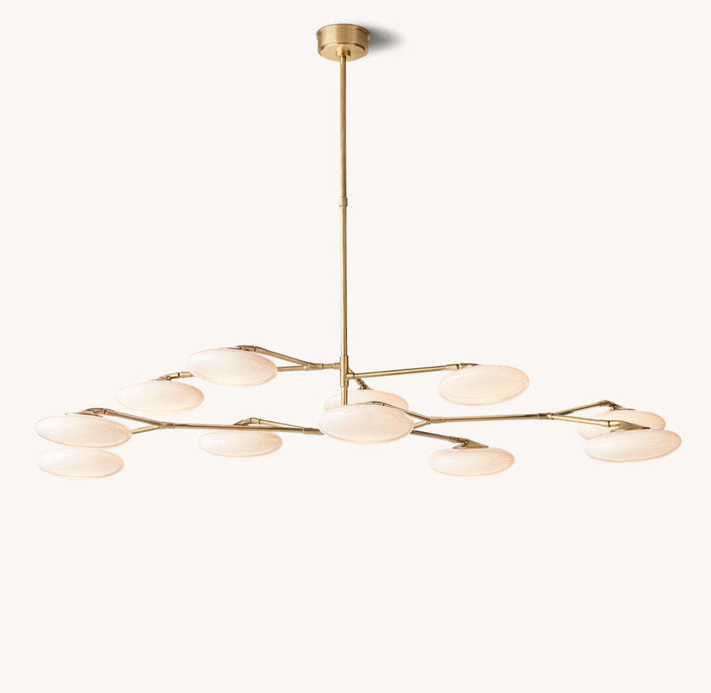 Brindille Two-Tier Chandelier 65"-VaseLamps