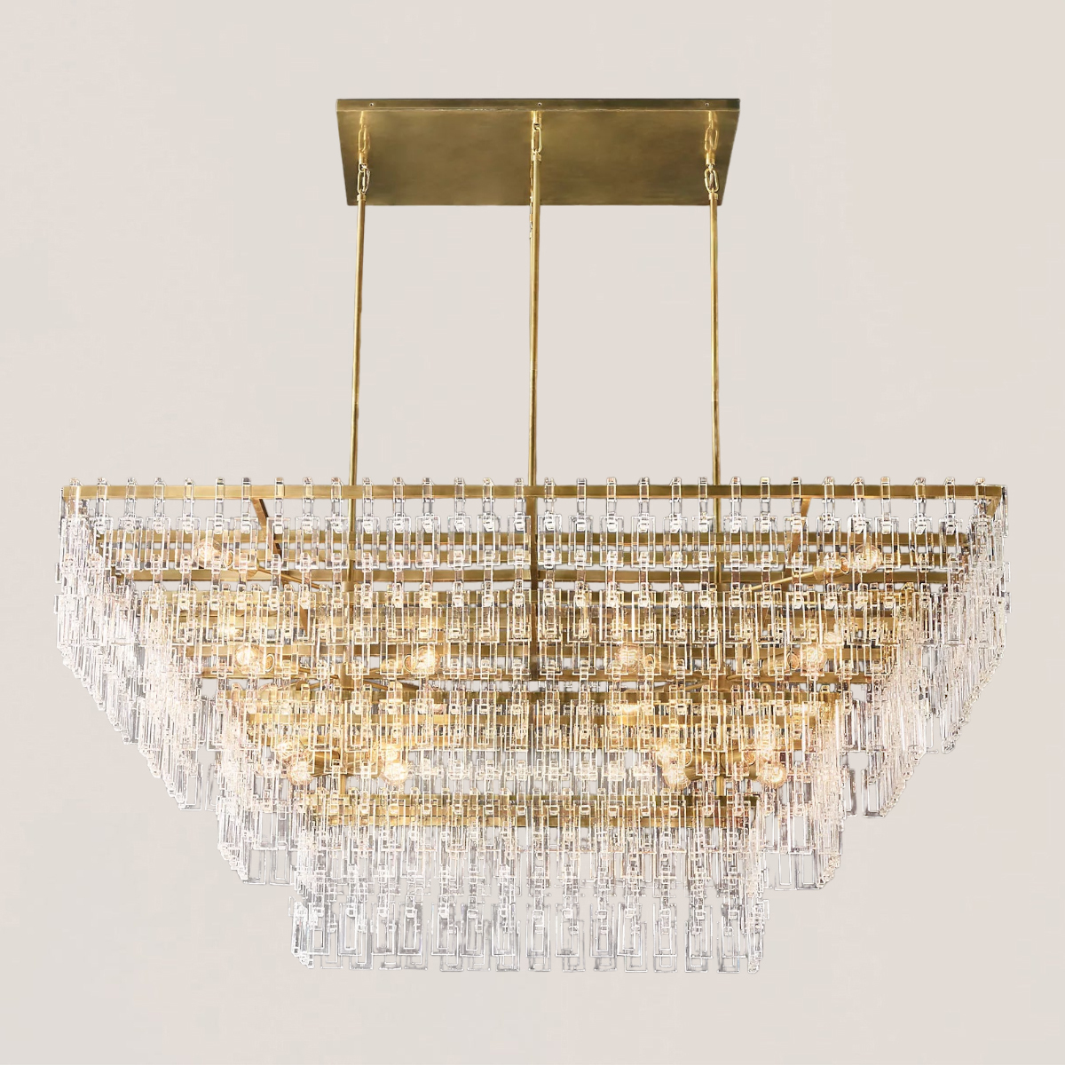 Marignan 3/4-Tier Rectangular Chandelier-VaseLamps
