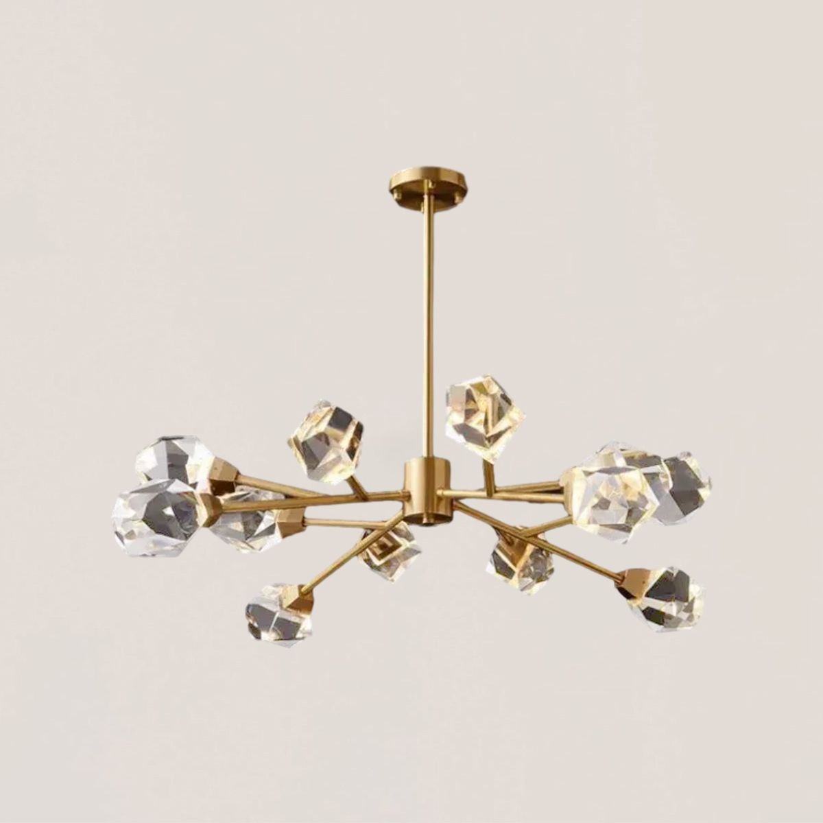 VASELAMPS - Faceted Oval Chandelier-VaseLamps