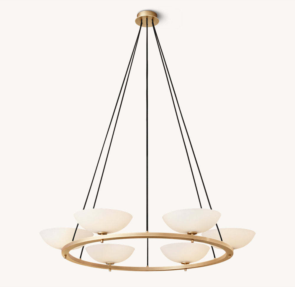 Vernet Round Chandelier 48"-VaseLamps