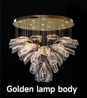 Luxury Glass Lotus Chandelier-VaseLamps