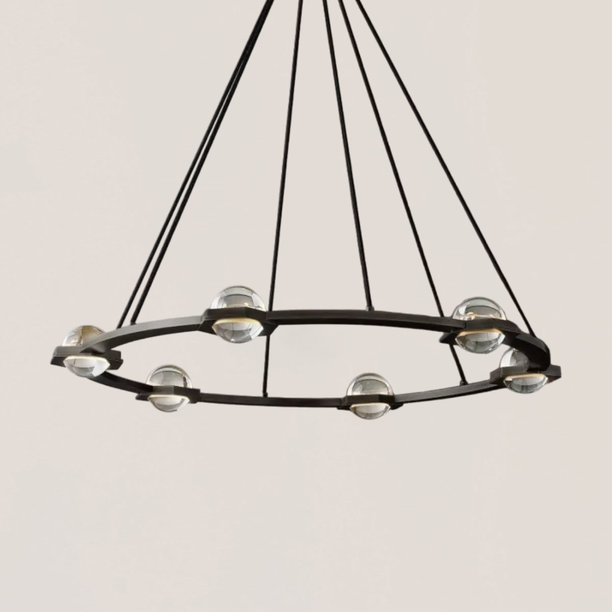 Eclatant Round Chandelier 36"-VaseLamps