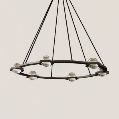 Eclatant Round Chandelier 36"-VaseLamps