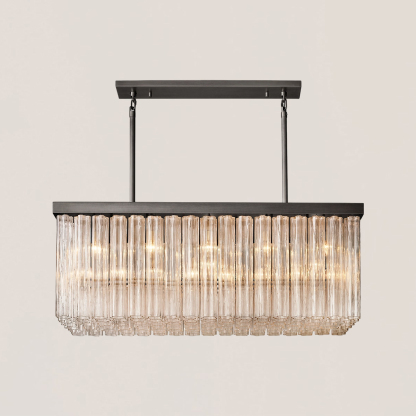 Cielo Glass Rectangular Chandelier-VaseLamps