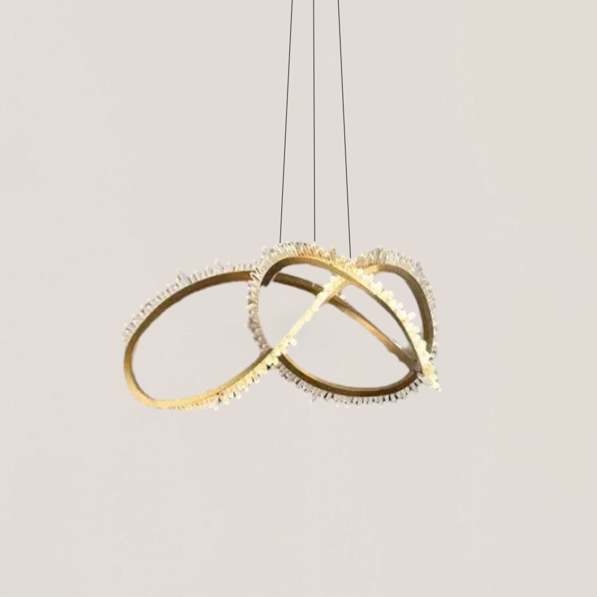 VASELAMPS - Crystal Mbius Ring Chandelier-VaseLamps