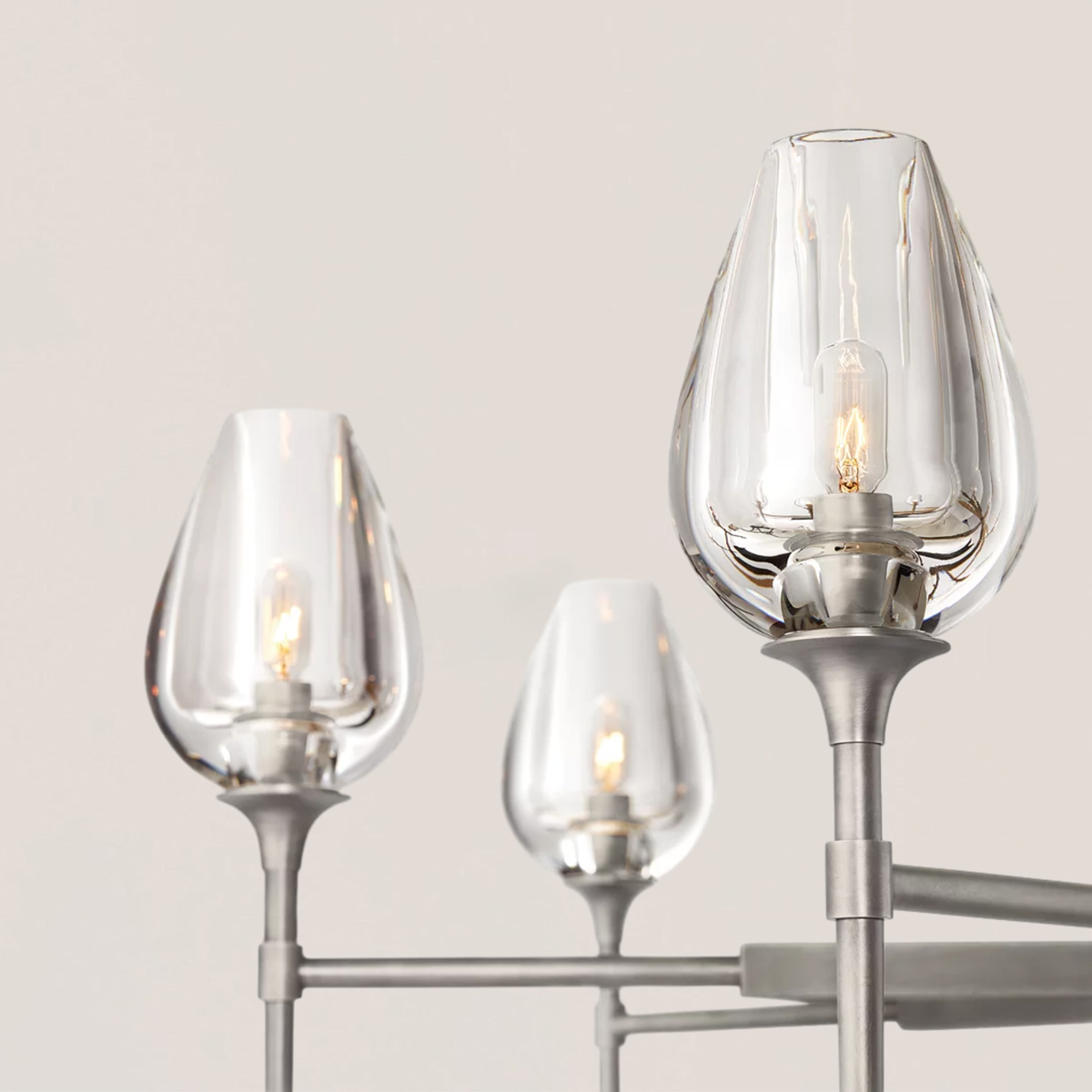 Tulip Crystal Round Chandelier-VaseLamps