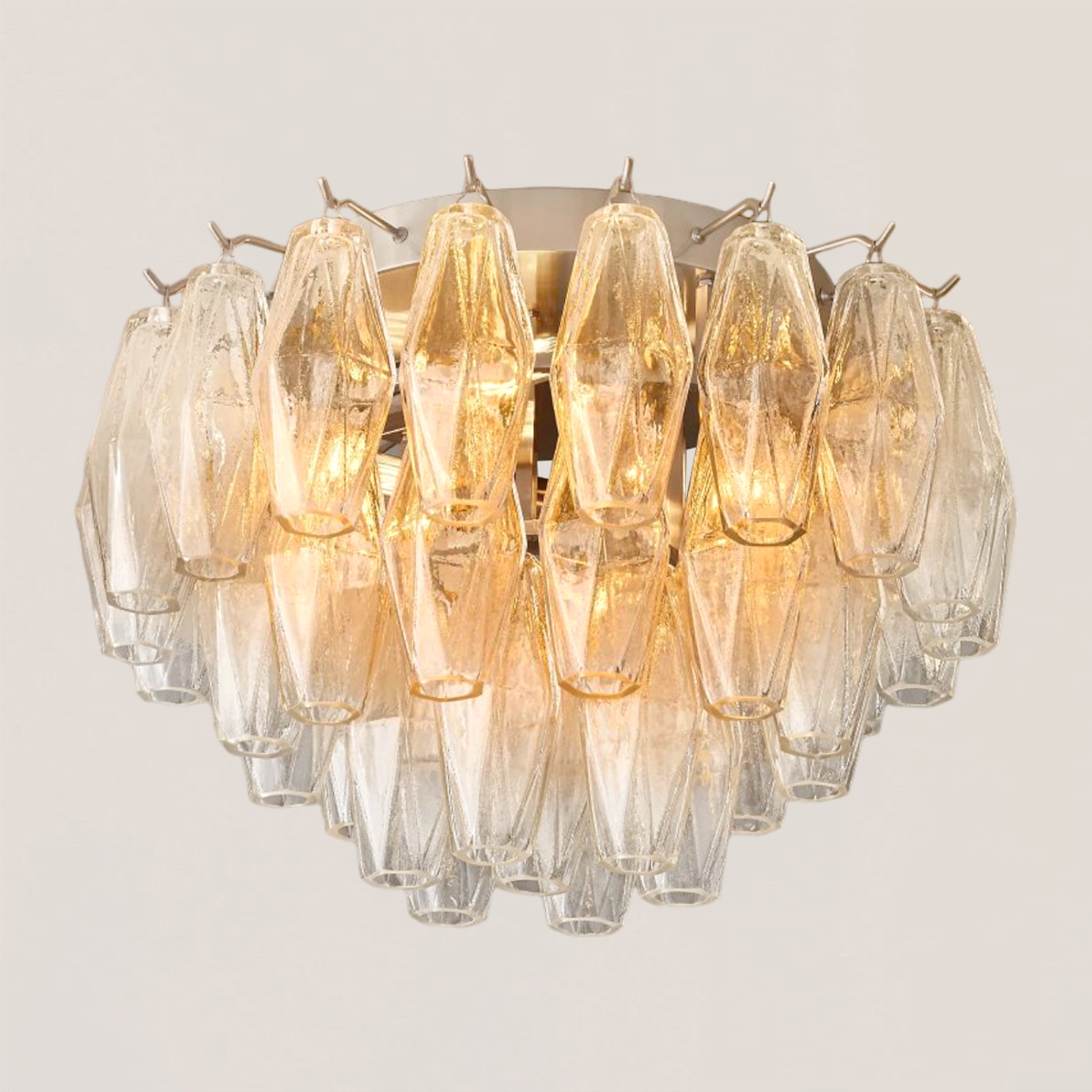 VASELAMPS - Clear Glass Flushmount 17"/22"