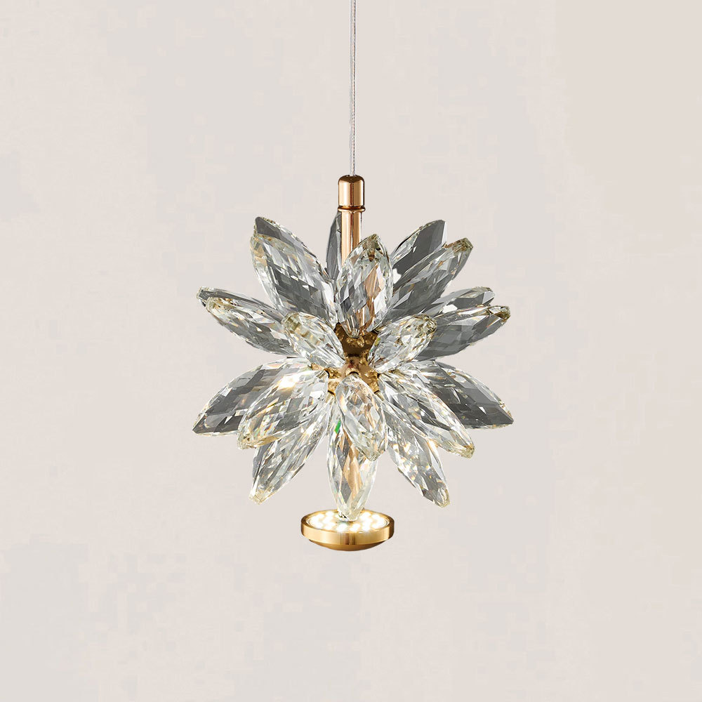 VASELAMPS - Ice Flower Crystal Pendant Lamp-VaseLamps