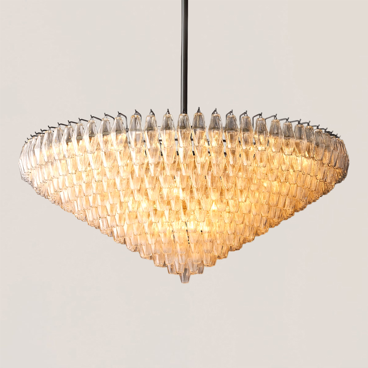 Chiara Glass Tiered Round Chandelier-VaseLamps