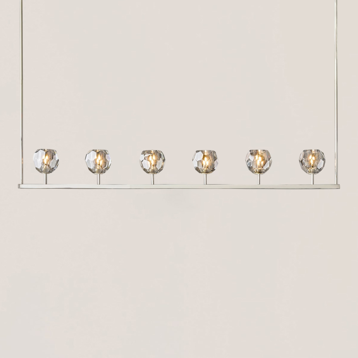 Boule De Crystal Linear Chandelier-VaseLamps
