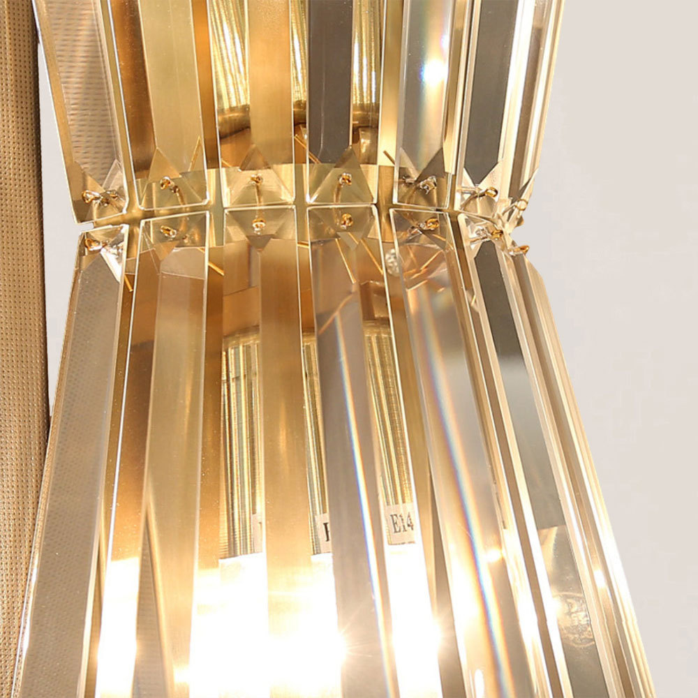 VASELAMPS - Modern Hourglass Crystal Wall Sconce-VaseLamps
