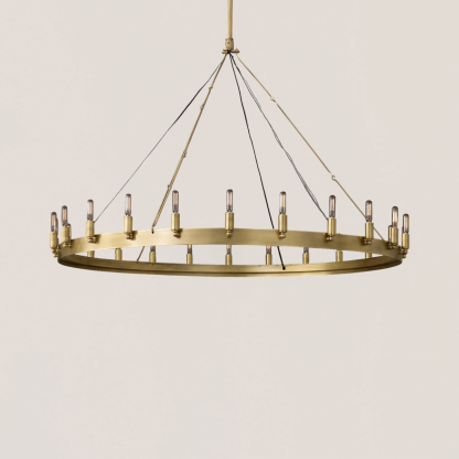 Camino Vintage Filament Round Chandelier-VaseLamps