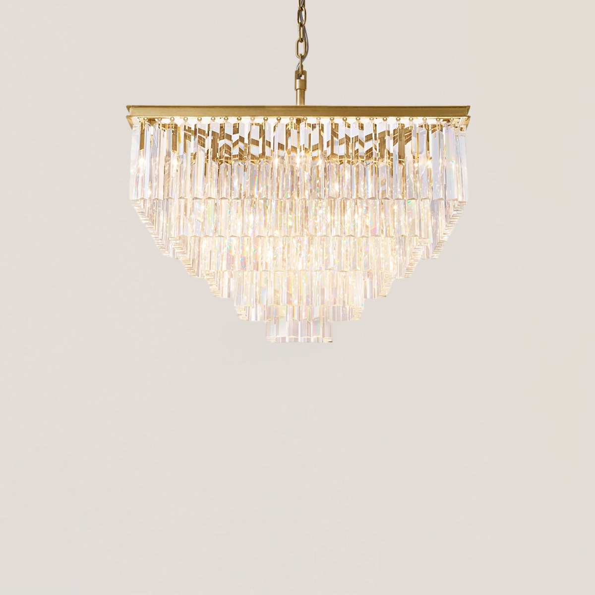 1920s Odeon Square Chandelier-VaseLamps