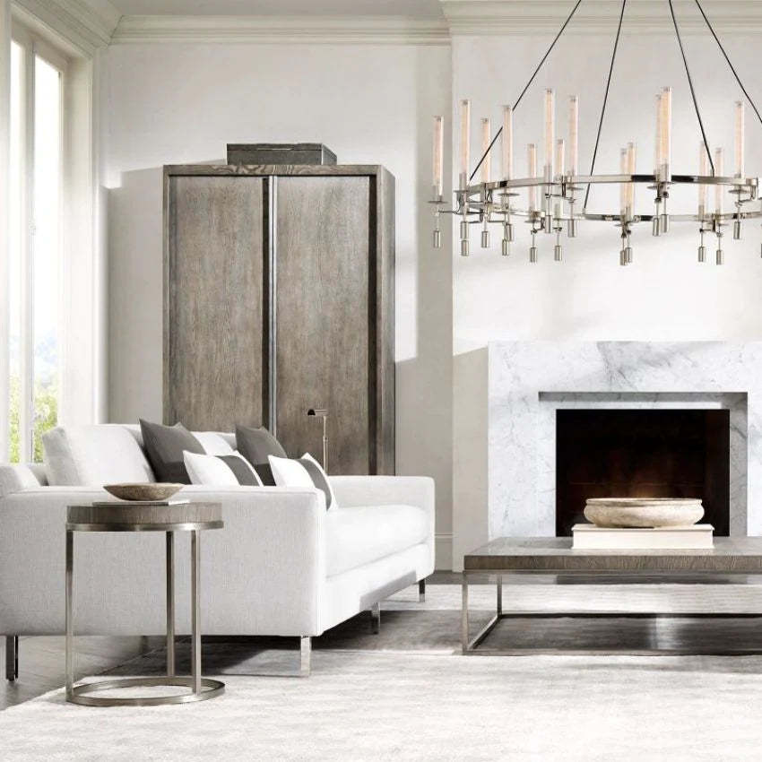 Fontanelle Round Chandelier 58"-VaseLamps