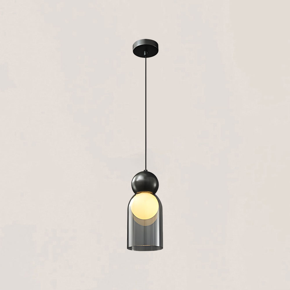 VASELAMPS - Modern Simplicity Clear Glass Pendant Light-VaseLamps