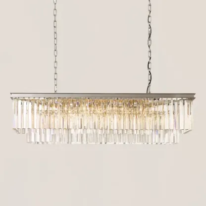1920s Odeon Rectangular Chandelier-VaseLamps