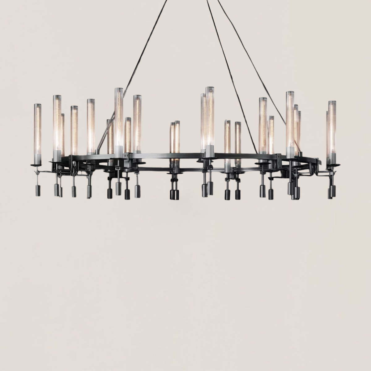 Fontanelle Round Chandelier 46"-VaseLamps