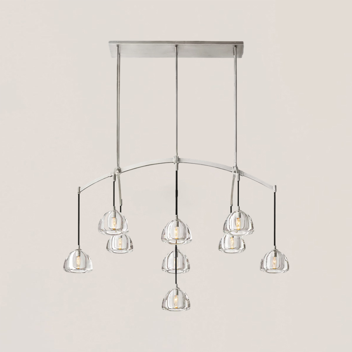 Hemisphere Linear Chandelier-VaseLamps