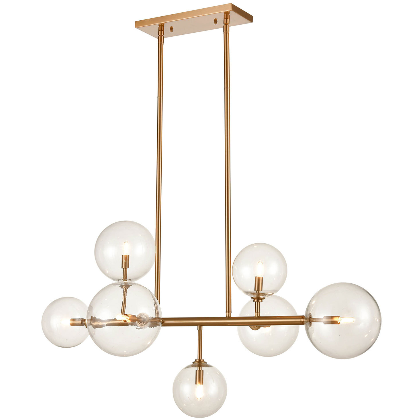 Elegant Linear Chandelier-VaseLamps