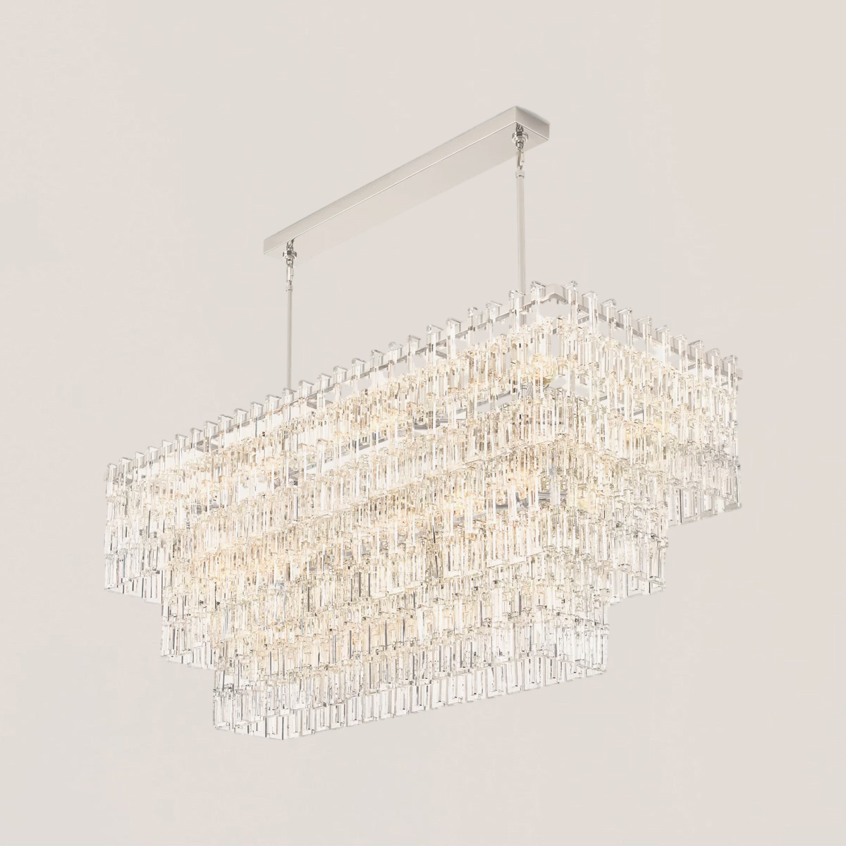 Marignan 3/4-Tier Rectangular Chandelier-VaseLamps
