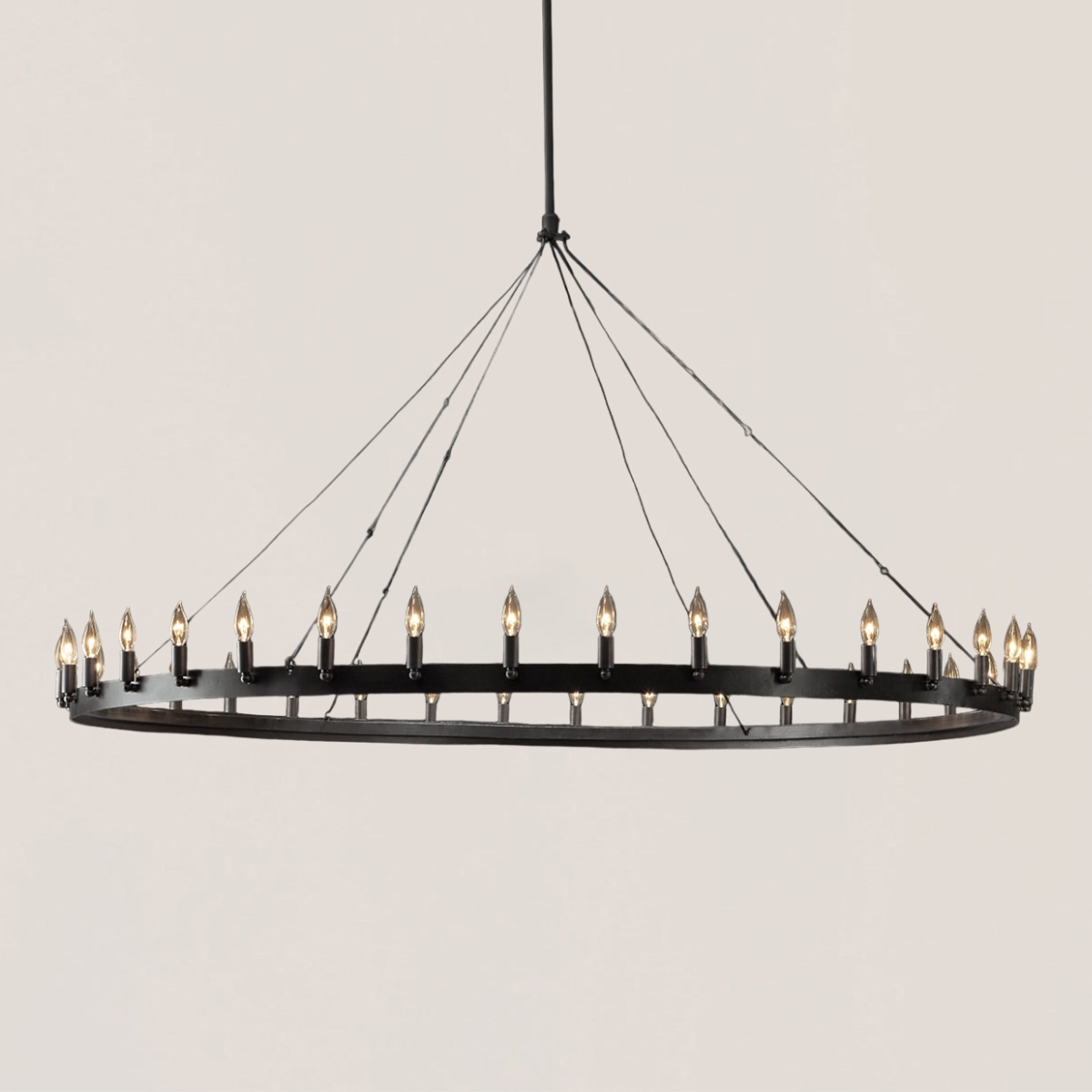 Camino Vintage Candelabra Round Chandelier-VaseLamps