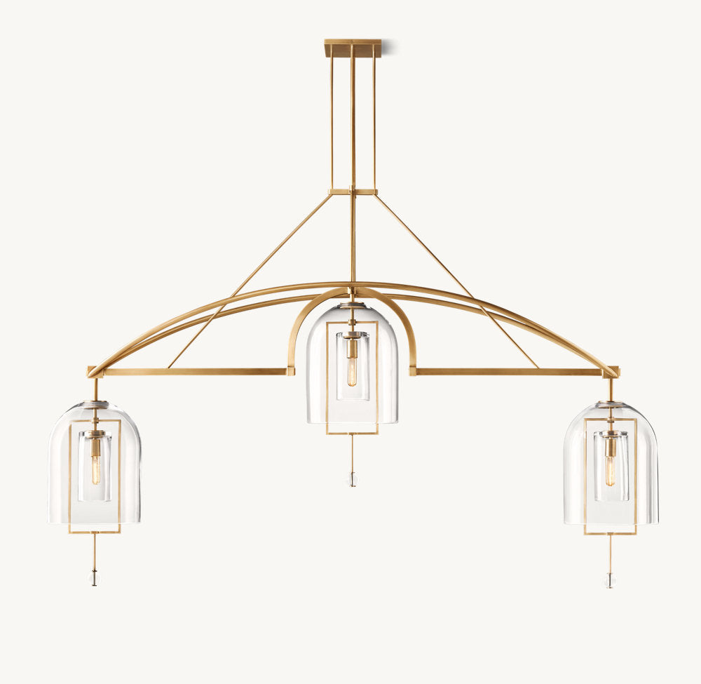 Fulcrum Grand Linear Chandelier 85"-VaseLamps