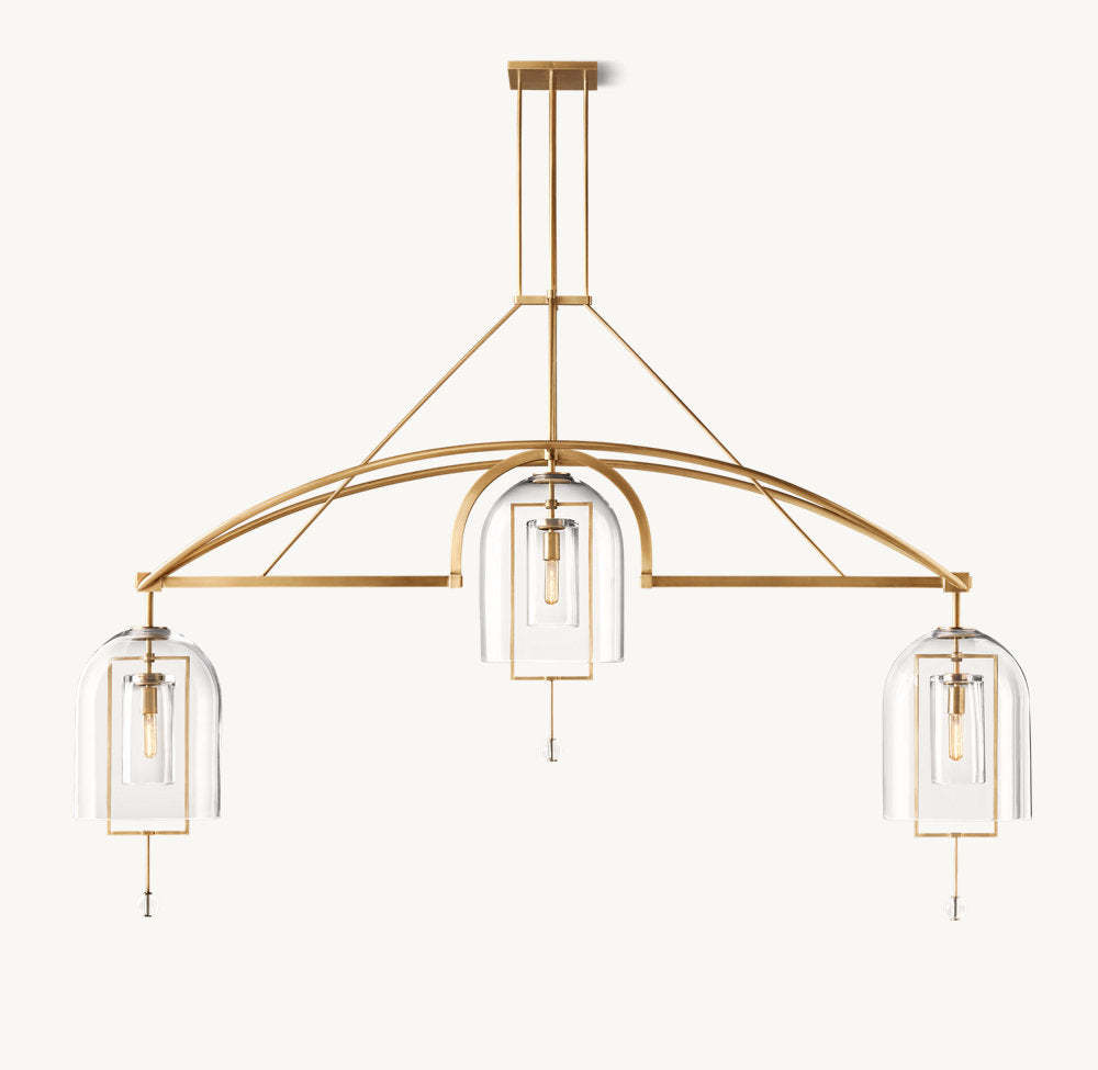 Fulcrum Grand Linear Chandelier 85"-VaseLamps