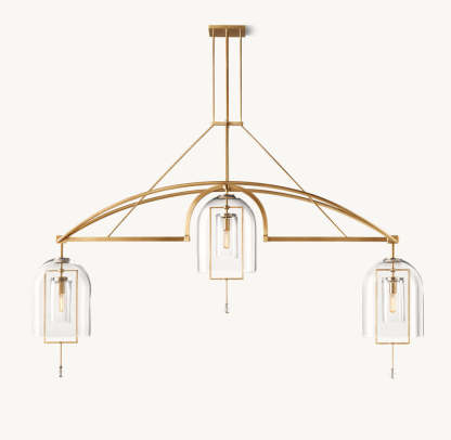 Fulcrum Grand Linear Chandelier 85"-VaseLamps