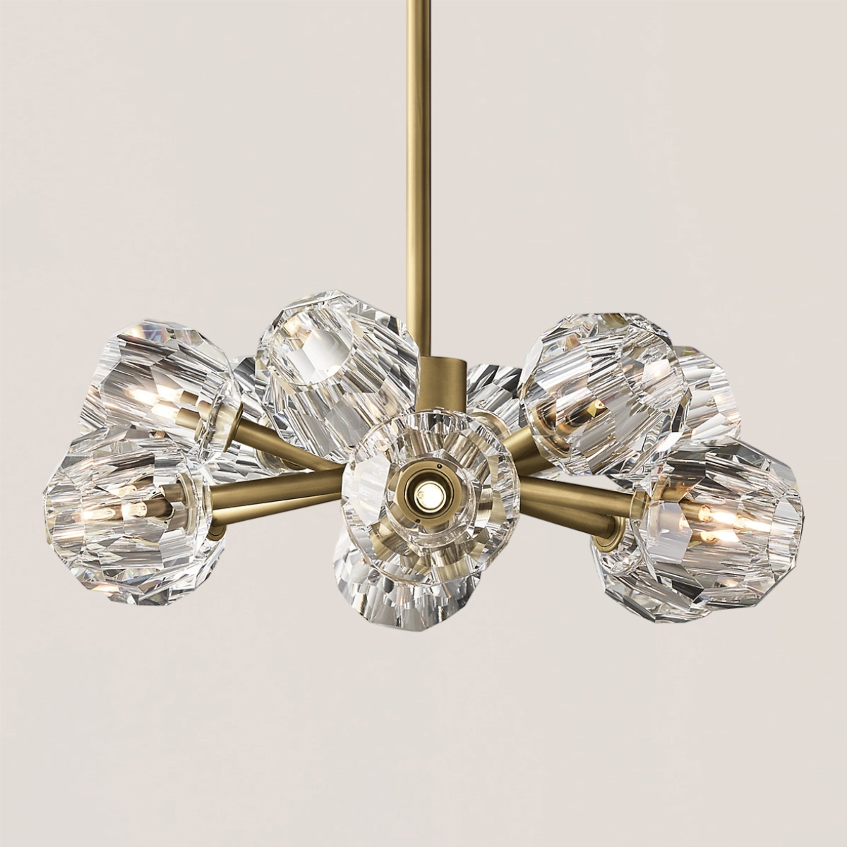 Boule De Cristal Glass Round Chandelier-VaseLamps