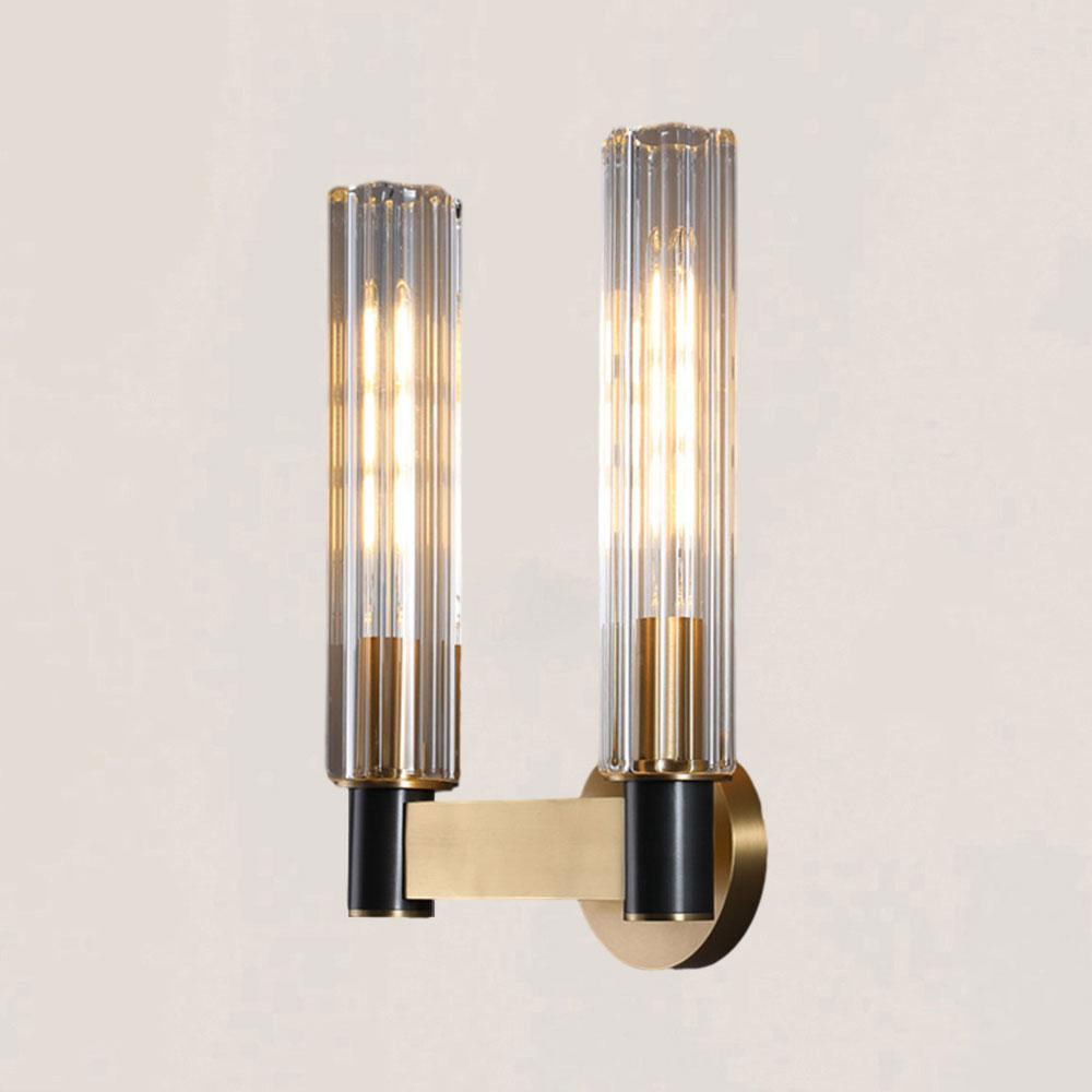 VASELAMPS - Modern Minimal Brass Glass Wall Sconce-VaseLamps
