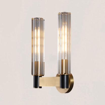 VASELAMPS - Modern Minimal Brass Glass Wall Sconce-VaseLamps