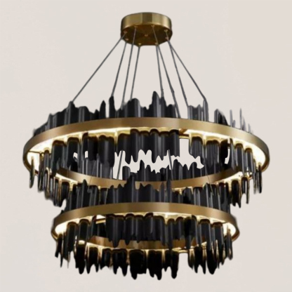VASELAMPS - 2-Tier Modern Round Chandelier-VaseLamps