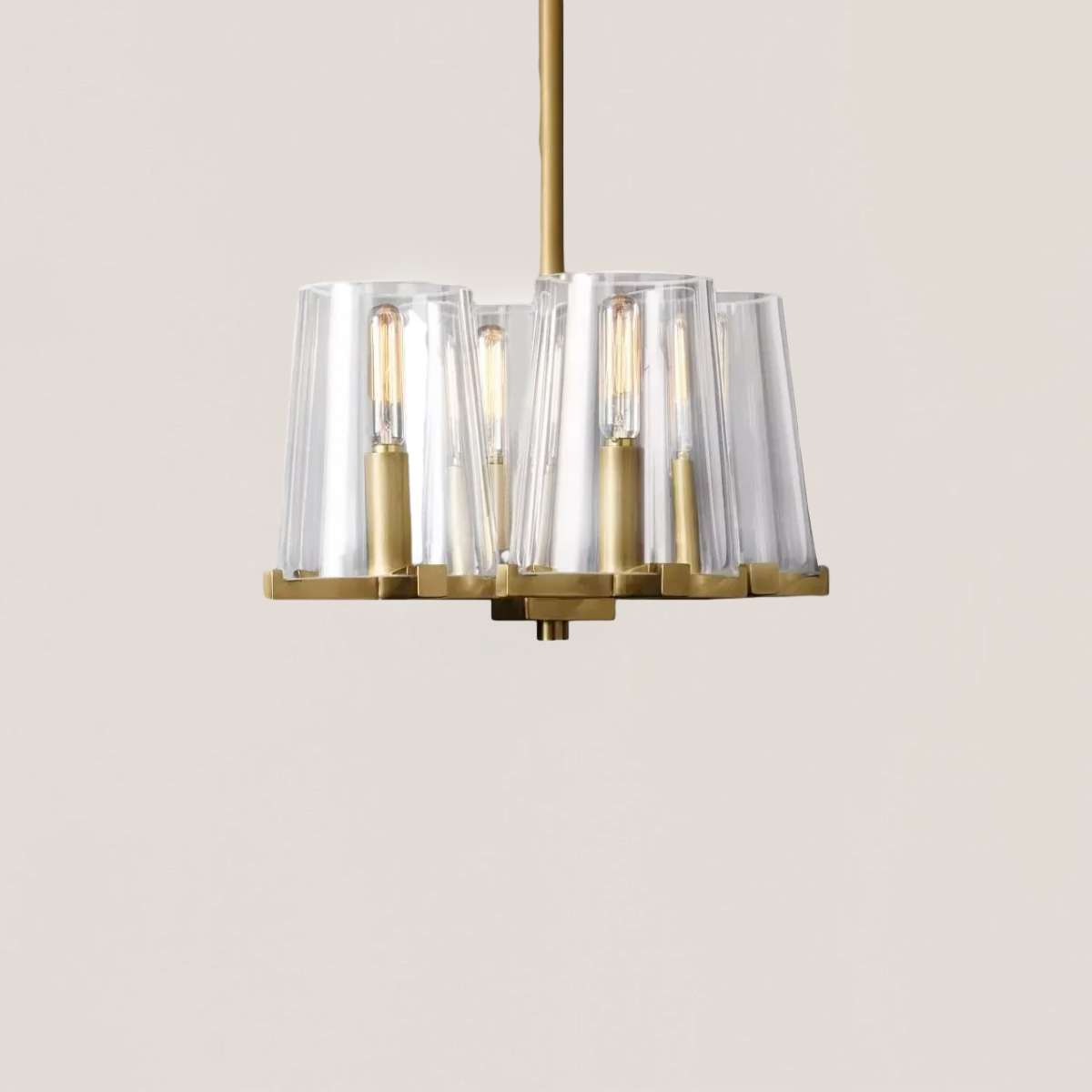 Pauillac Glass 4-lights Pendant-VaseLamps