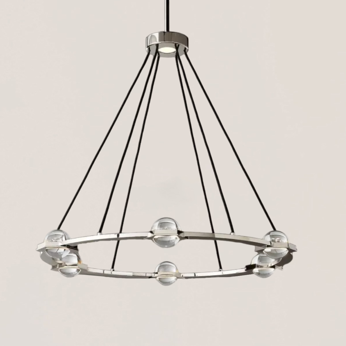 Eclatant Round Chandelier 36"-VaseLamps