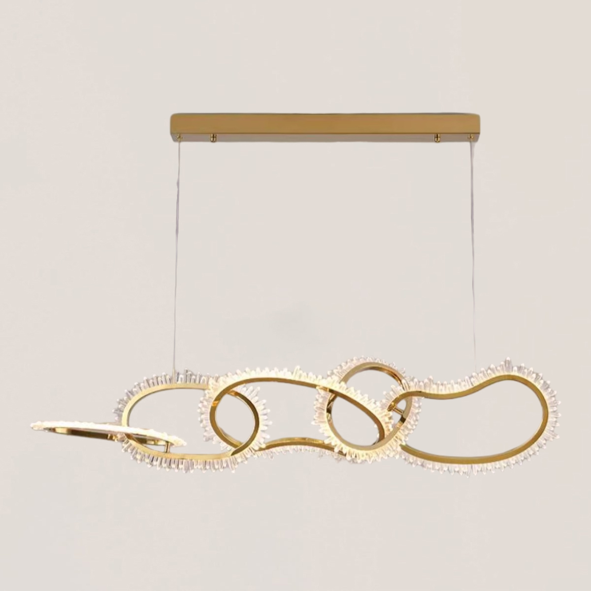 VASELAMPS - Crystal Irregular Round Chandelier-VaseLamps