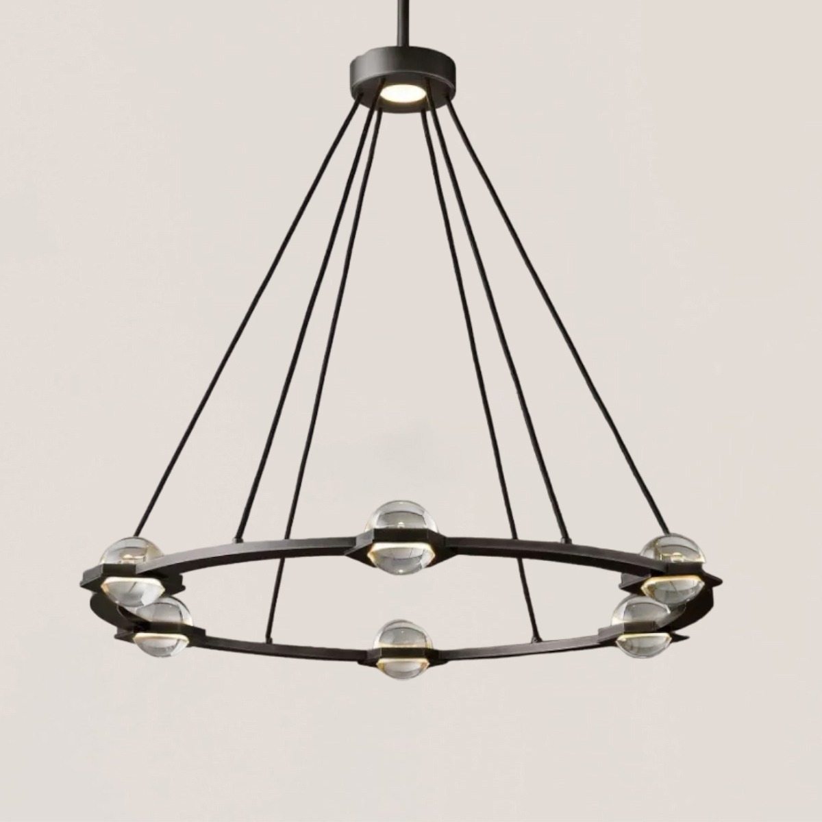 Eclatant Round Chandelier 36"-VaseLamps