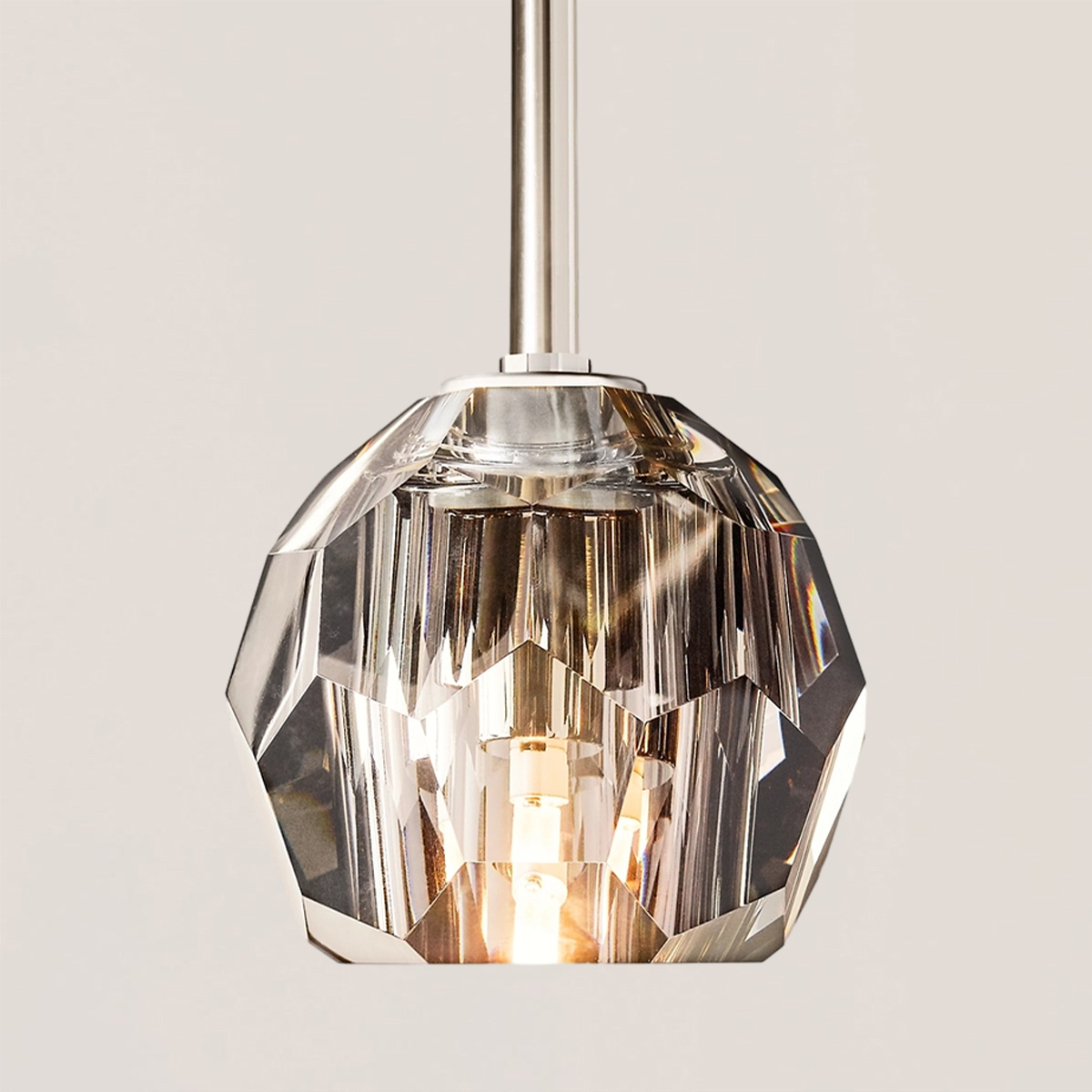 Boule De Crystal Rod Pendant Light-VaseLamps