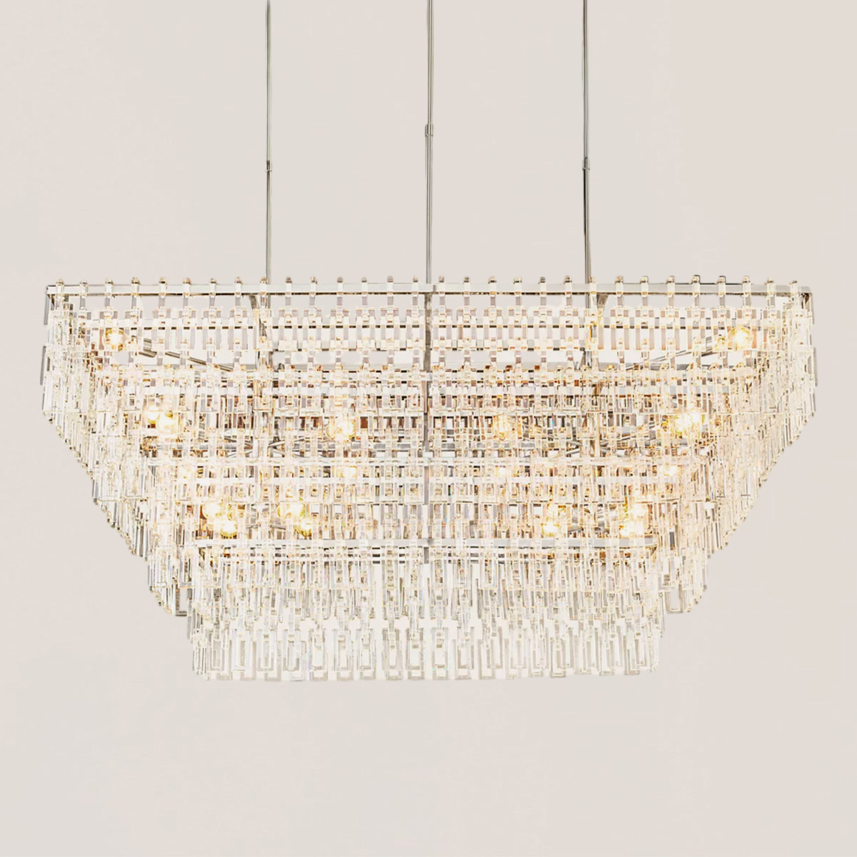 Marignan 3/4-Tier Rectangular Chandelier-VaseLamps