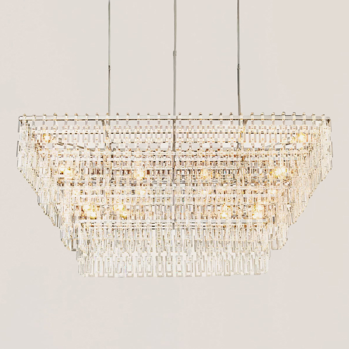 Marignan 3/4-Tier Rectangular Chandelier-VaseLamps